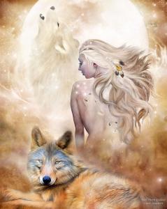 Story Art - Wolf Moon Goddess